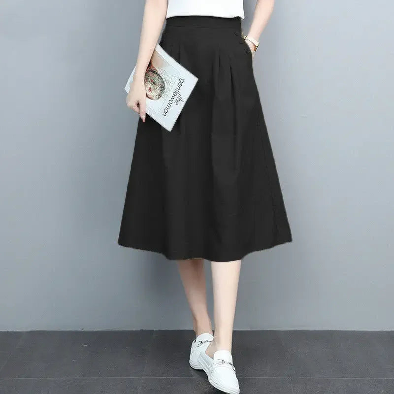 Female Skirts Korean Style A Line Women's Skirt Stylish Harajuku Premium Fashion Chic and Elegant Streetwear Modest Aesthetic V