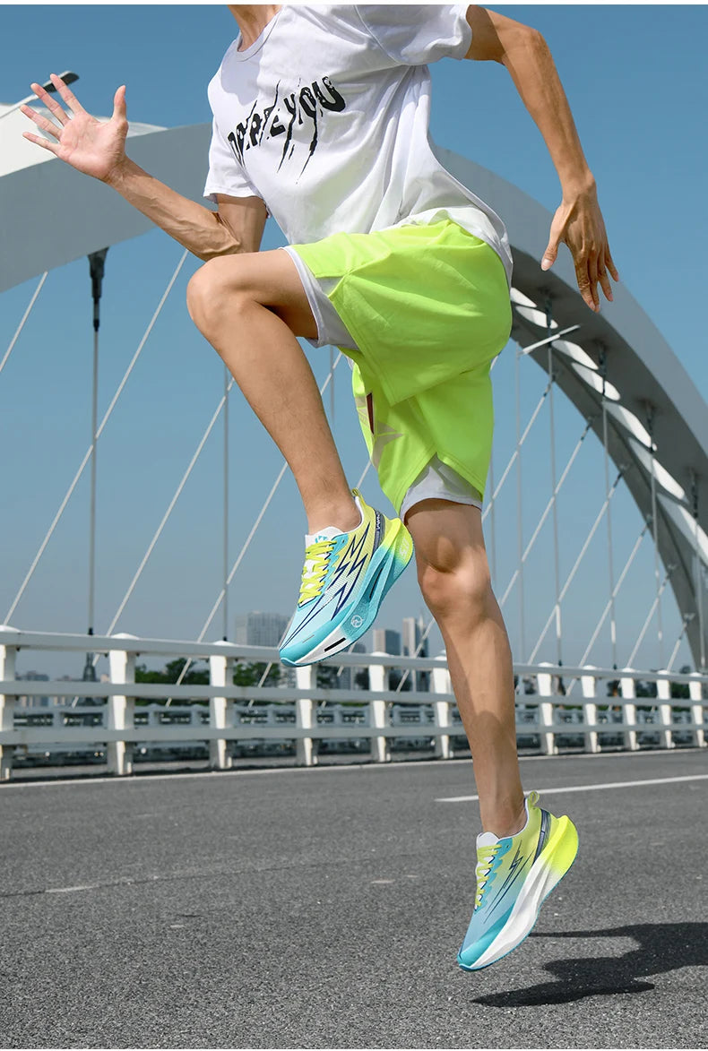 Running Shoes Carbon Board Speciality Marathon Men Sports Breathable Lightweight Women's Comfortable Athletic Nonskid Sneakers