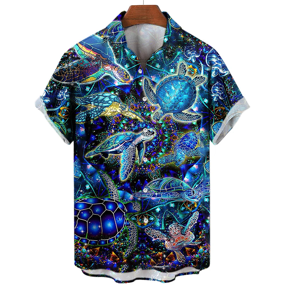 Summer Floral Parrot 3d Print Shirt Men Women Fashion Shirts Single-Breasted Short Sleeve Hawaiian Shirts Blouse Men's Clothing