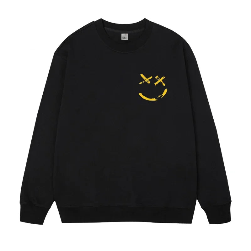 Plus Size Pullovers Men's Sweatshirts 110-185kg Oversized Round Neck Long Sleeve Tees Loose Tops Big Size Male Clothing 1XL-7XL