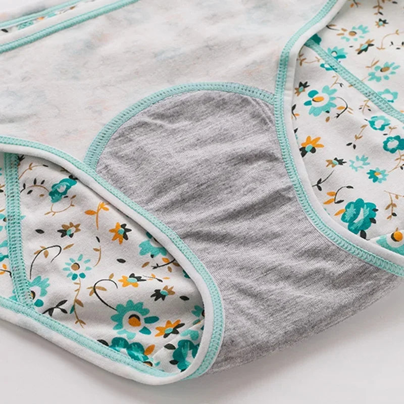 Cotton Comfortable Menstrual Panties Women Briefs Leak Proof Girls Physiological Pants Panty Student Mid Waist Panties Calcinhas