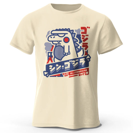 S-5XL Harajuku Kawaii Animal Printed 100% Cotton T-Shirt, Lightweight Round Neck Short Sleeve Tee, Unisex Casual Wear