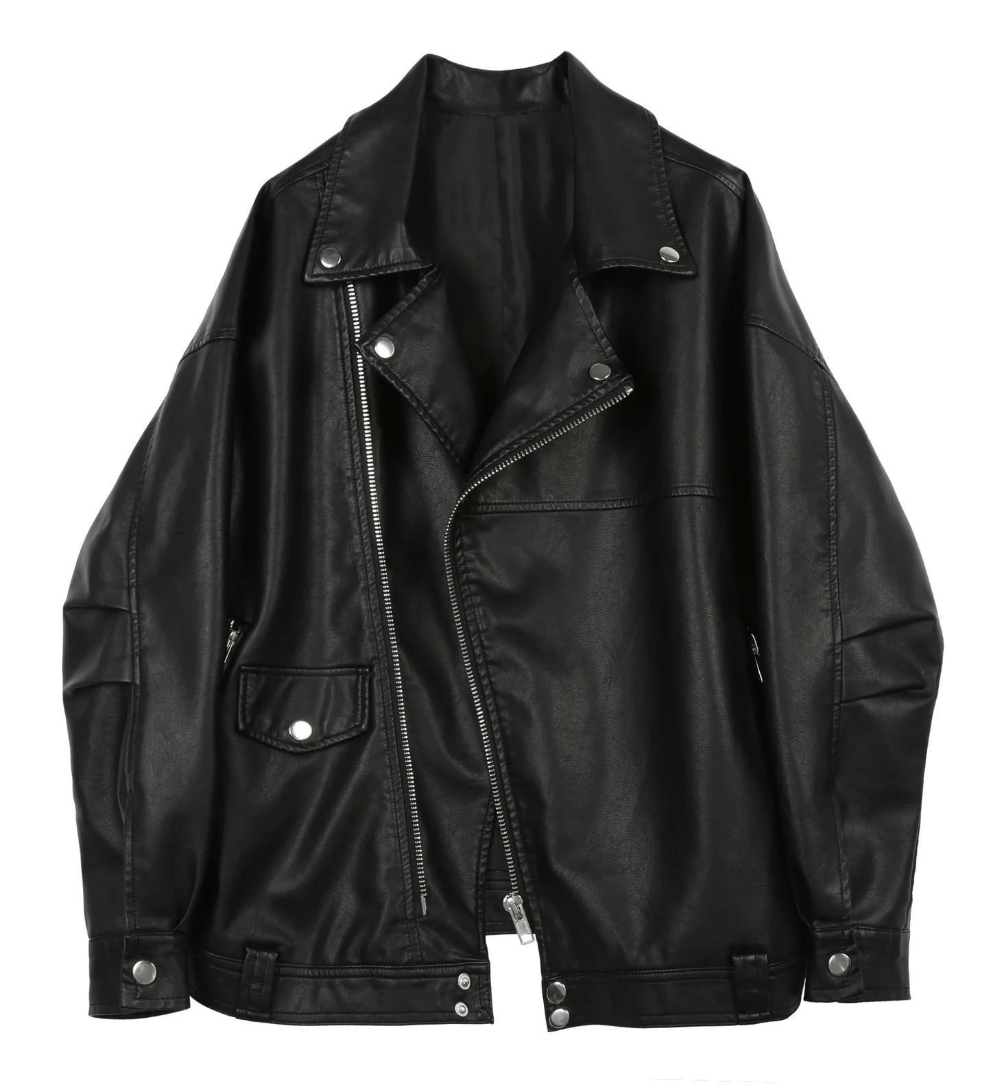 Coats Women Faux Leather Short Jackets Turn Down Collar Pu Coat Work Y2k Streetwear Jacket Zipper Outerwear Thick Warm 2026