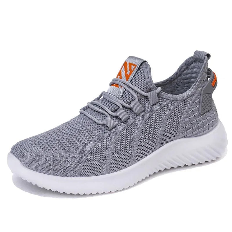 Spring New Fashionable Men's Running Shoes Leisure Style Youth Trendy Sports Shoes Low Top round Toe Rubber Outsole Mesh Lining