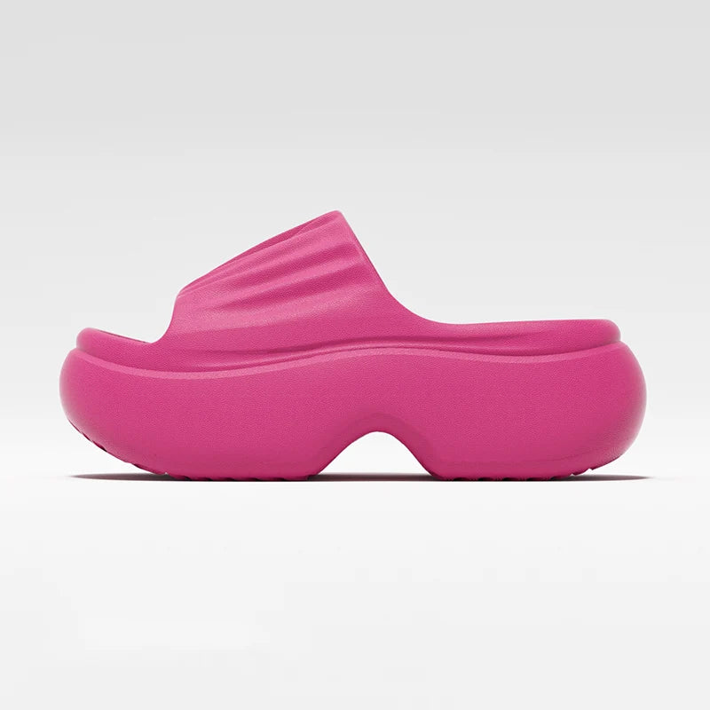 Thick Sole EVA Slippers for Women Fashion Home Platform Slippers for Summer Outwear Non Slip Elevated Sandals for Women