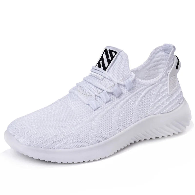 Spring New Fashionable Men's Running Shoes Leisure Style Youth Trendy Sports Shoes Low Top round Toe Rubber Outsole Mesh Lining