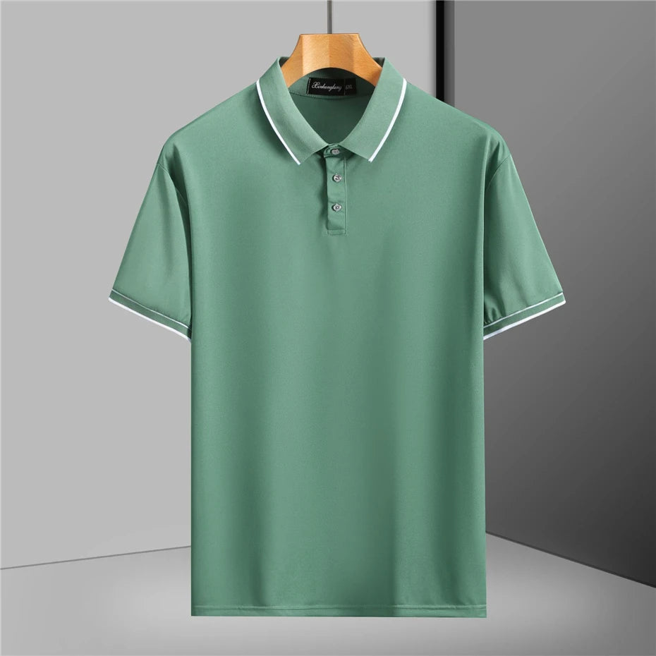 13XL Plus Size Polo Shirt Summer Short Sleeve Polo Shirts Men Fashion Casual Breathable Shirts Male Summer Tops 12XL 13XL