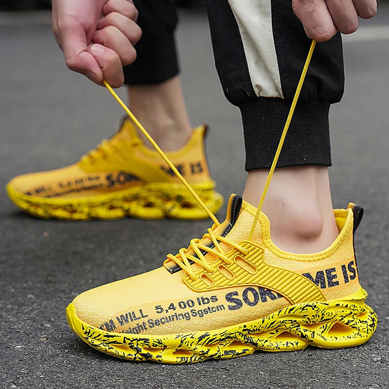 Men’s Sneakers Comfortable Breathable Platform Shoes Man Running Shoes Breathable Comfortable Fashion Walking Sneakers