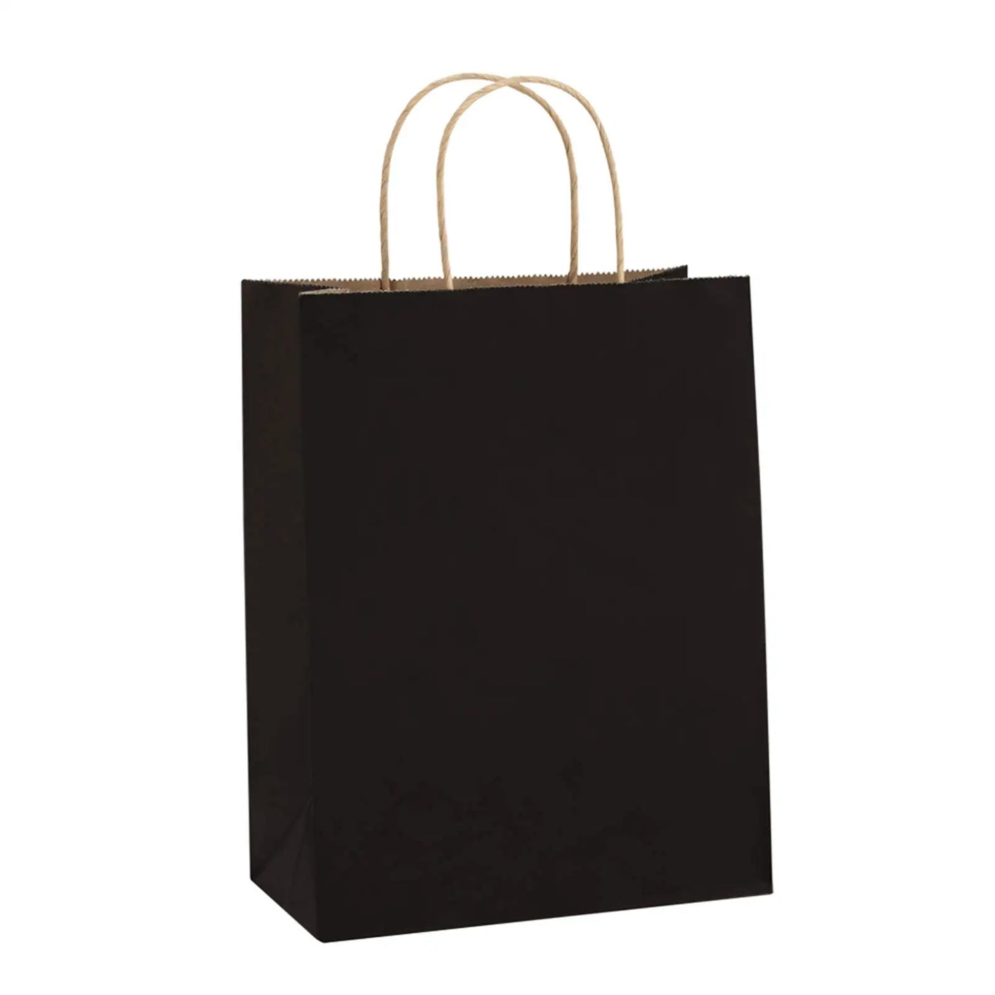 Black Paper Gift Bags 20/40Pcs Small Kraft Paper Bags with Handles for Small Business Christmas Wedding Party Favor Bags 5 Size