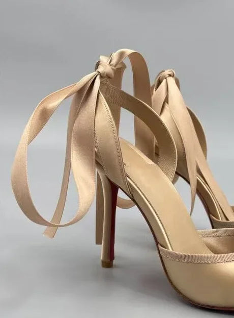 2025 Spring New Square-Toe High Heels Bow Knot Peep-Toe Platform Sandals for Women, Sexy Evening Party Club Wedding Shoes