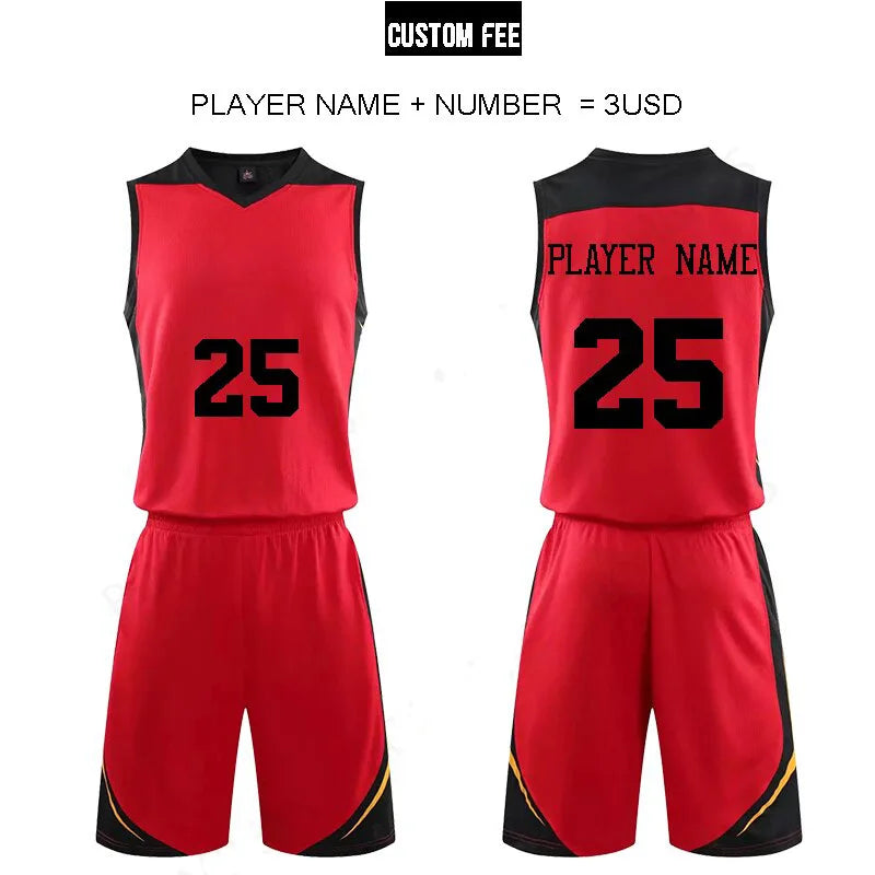 Sportswear Basketball Jersey Set Blank custom Men Women High quality Basketball Uniforms Sports Clothes College Basketball Jerse