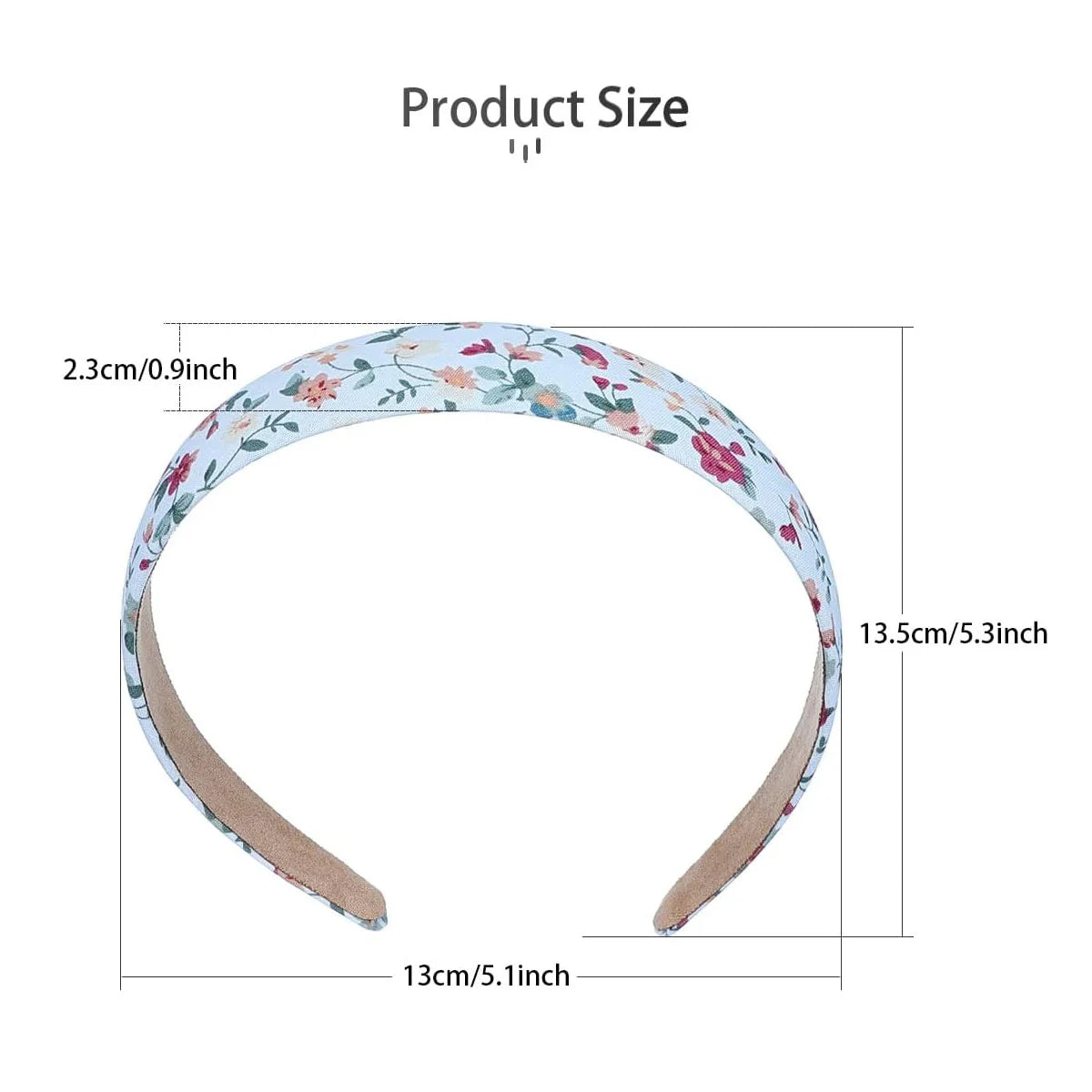 7Pcs Fashion Women Hair Band Floral Print Headbands Girls Simple Hairband Printed Hair Hoop Female Hair Accessories Headwear BAZAARHUBO