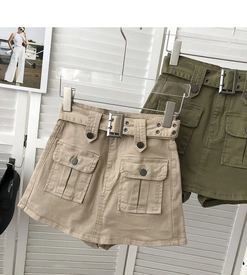 Design Sense Denim Skirt Pants Women's 2026 Summer Korean Version Hip Skirt