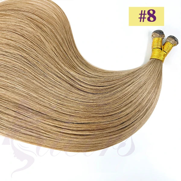 ADEIRS Genius Wefts Extensions Hair Bundles Brown Blonde 100% Real Human Hair Straight Remy Hair Invisible can Curly