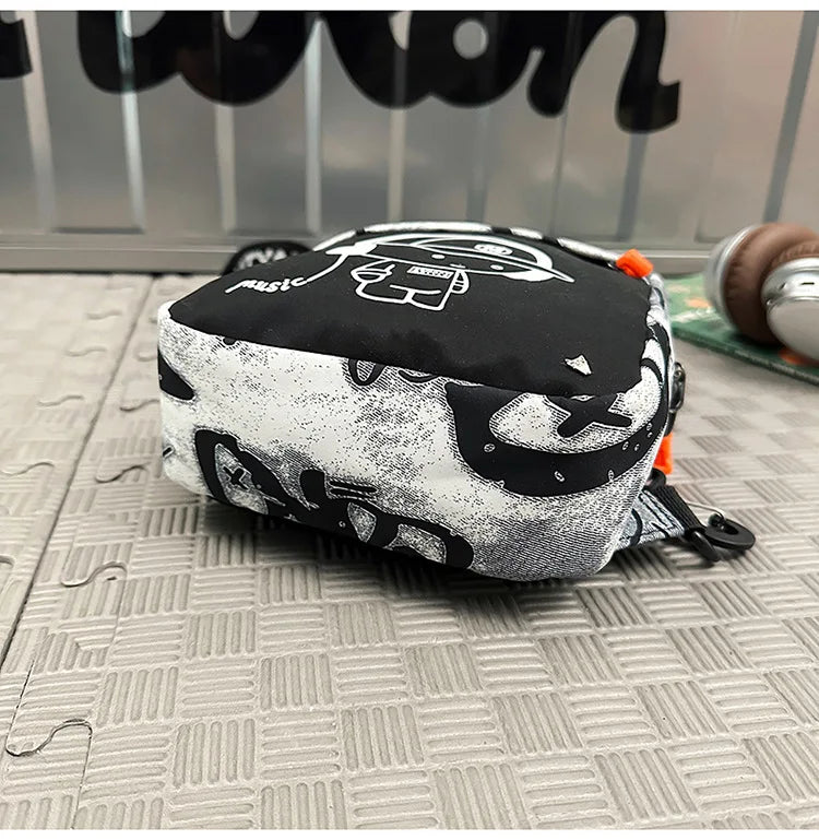 Fashion Luminous Chest Bag Portable Lightweight Daily Outing Commuter Crossbody Bag Unique Design Shoulder Bags