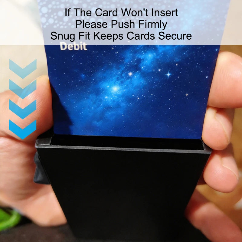 DIENQI Anti-theft Card Protectors Card Holder Minimalist Smart Wallet RFID Protection Aluminum Metal Cardholder Case Porte Carte