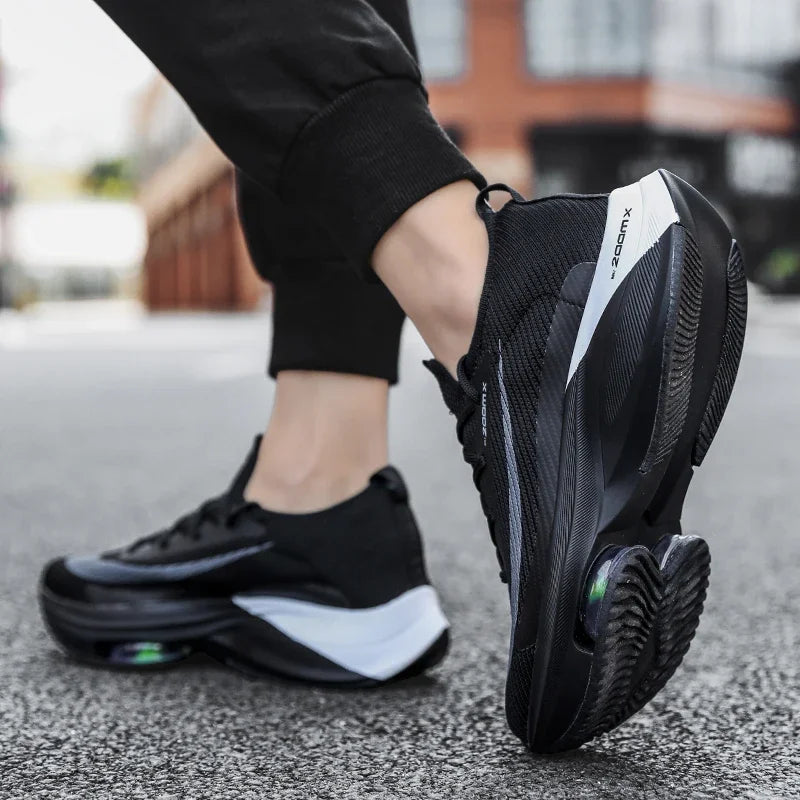 Men Running Shoes Air Cushion Breathable Training Lightweight Shoes Sneakers Marathon Women Comfortable Athletic Sports Shoes
