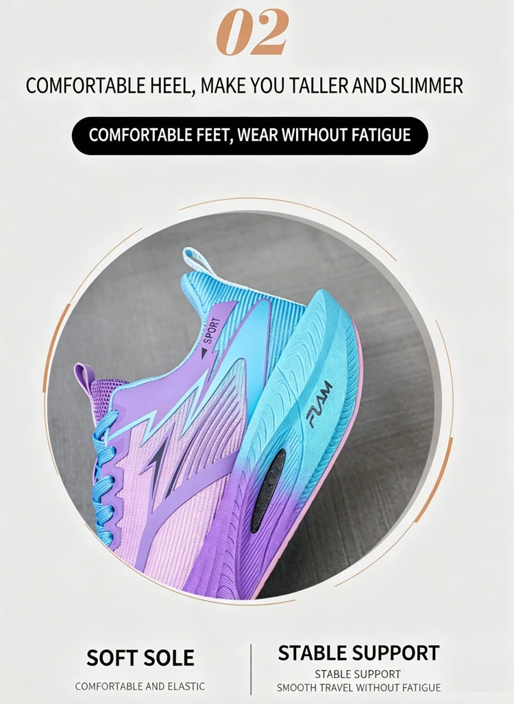 Men's Running Shoes Breathable Lightweight Non-slip Marathon Sneakers Outdoor Comfortable Athletic Walking Casual Trainers