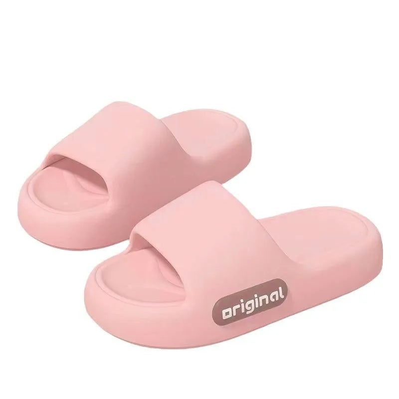 Step on Shit Slippers Female Summer Eva Indoor Home Household Mute Thick-soled Bathroom Non-slip Not Smelly FootMan Sandals.