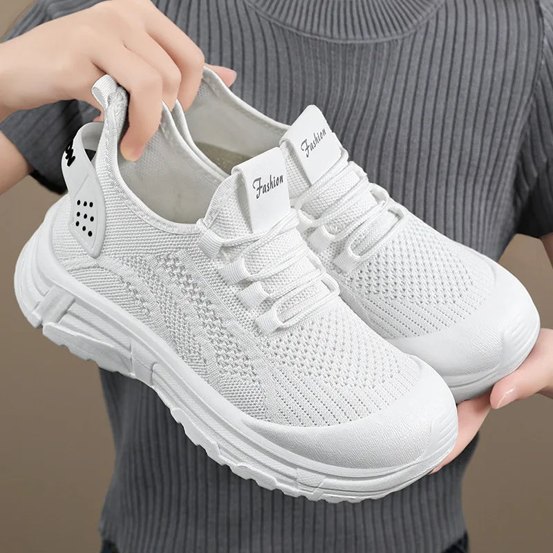 New Purple Sneakers Women Platform Casual Shoes Women Sneakers Breathable Comfortable Thick Sole Sneakers Women Designer Shoes