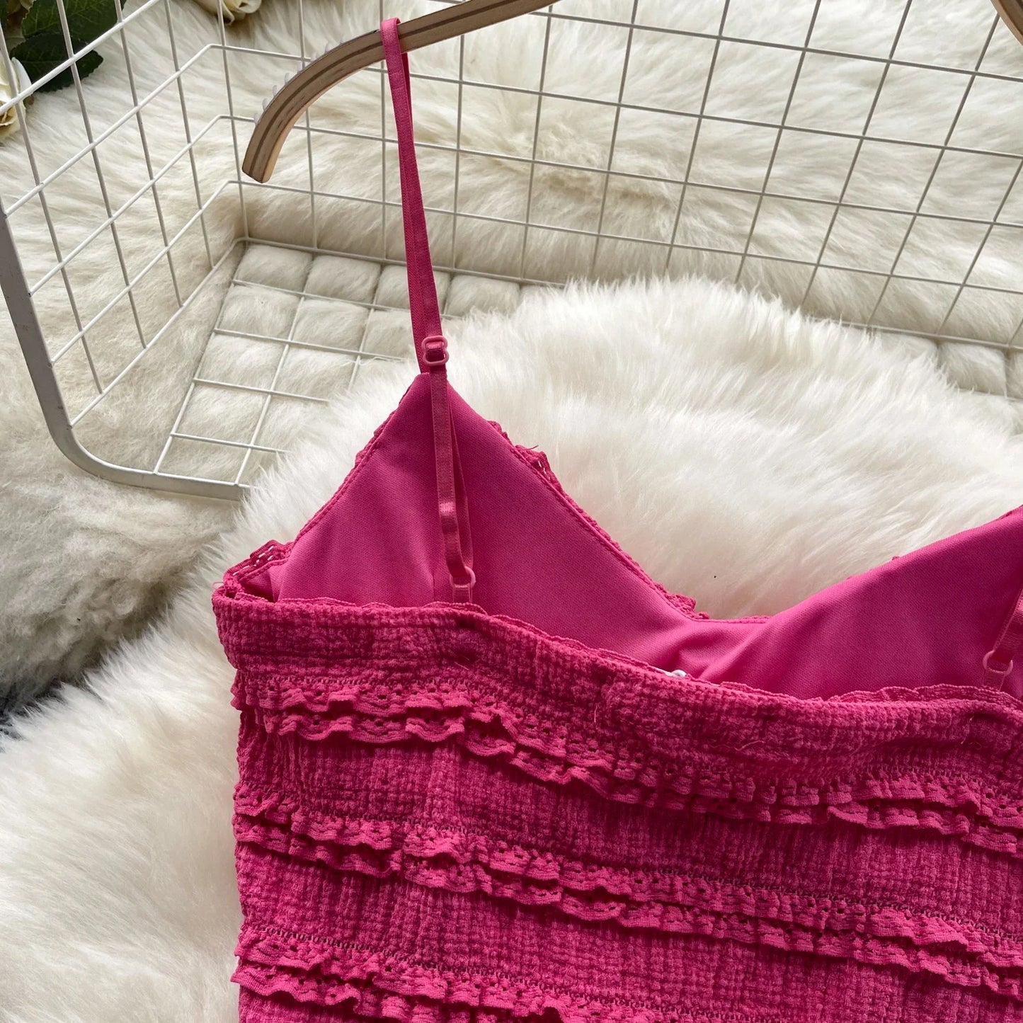 Sexy Two Pieces Sets Forwomen Chic Sexy Short Straps Tank Top with High Waist Mini Skirt Suit Summer Sweet Pleated Skirt