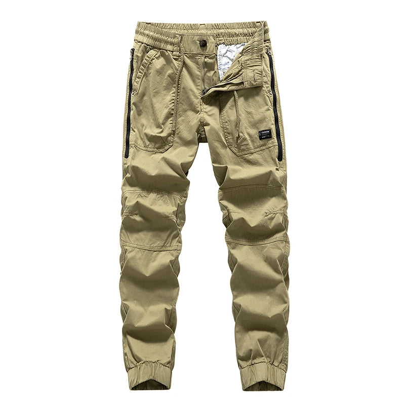 BAPAI Men's Fashion Work Pants Outdoor Wear-resistant Mountaineering Trousers Work Clothes Street Fashion Cargo Pants