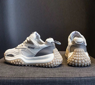 Flat Running Shoes for Women Casual Autumn Womens Sport Sneaker Chunky Cute Spring Fashion White Comfortable and Elegant 2025