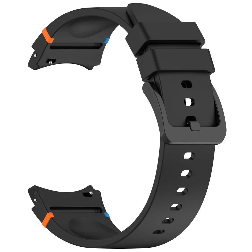 Silicone Strap for Samsung Galaxy Watch 7 6 5 4 44mm 40mm Original No Gaps Sports Band Accessories for 6/4 Classic 47mm 46mm43mm