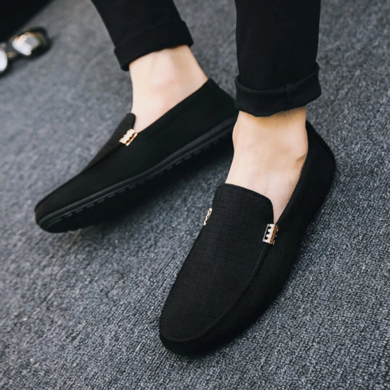 Men's Casual Shoes Soft Sole Loafers High Quality Slip on Sneakers Comfortable Men Driving Shoes Formal Party Flats Plus Size 46