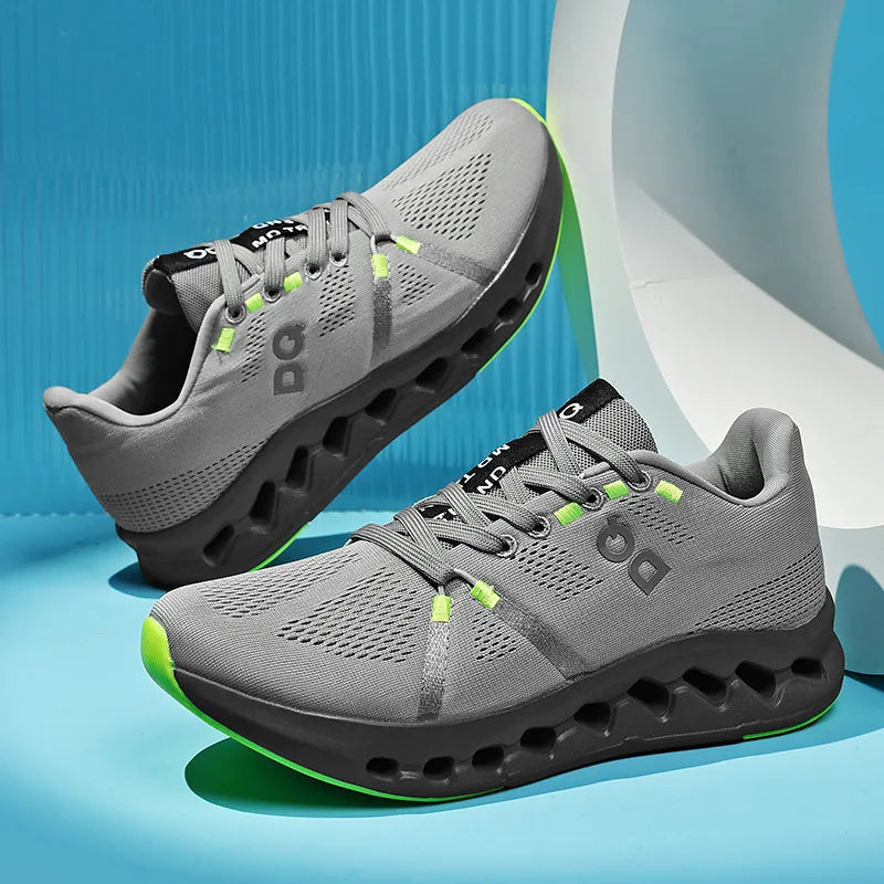 Spring new men's sports shoes breathable mesh shoes casual shoes outdoor running shoes with cushioning and lightweight design