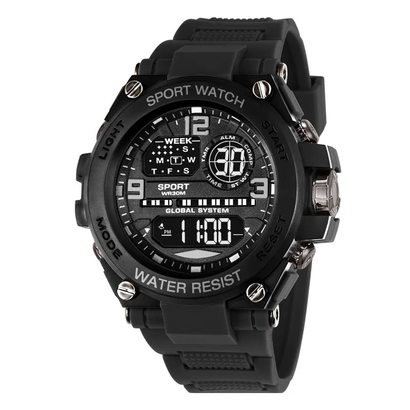 Multifunctional Sports Watch - Luminous Outdoor Electronic Watch with Alarm & Timer