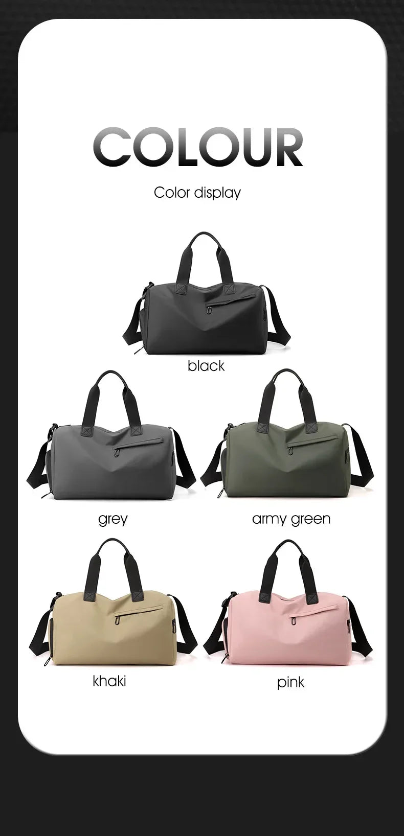 Fashion Travel Bags For Women Large Capacity Men's Sports bag Waterproof Weekend Sac Voyage Female Messenger Bag Dry And Wet