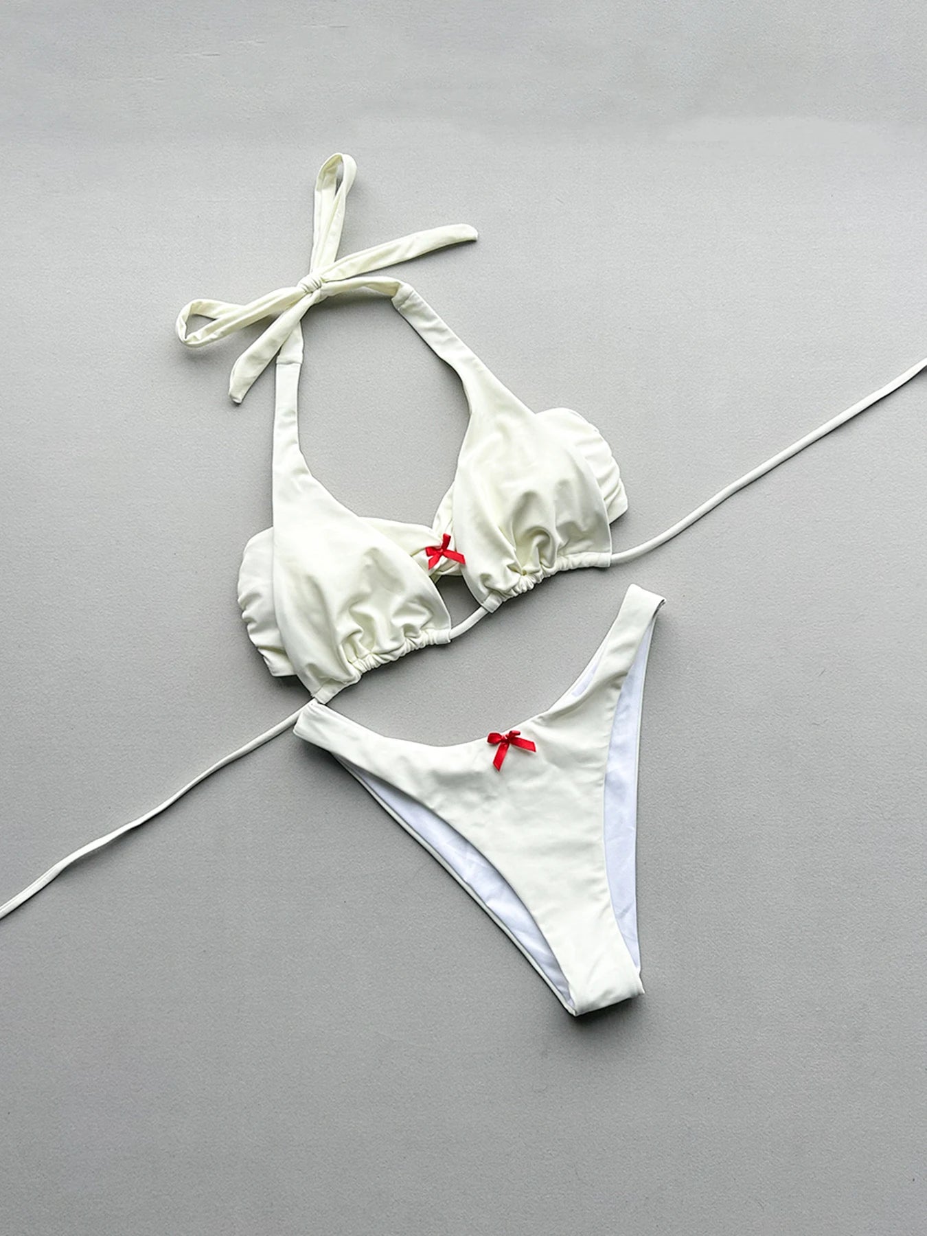 2026 New Sexy Three Pieces Bikini Sets Swimsuit For Women Halter Strappy Swimwear Female Brazilian Bathing Suit Summer Beachwear