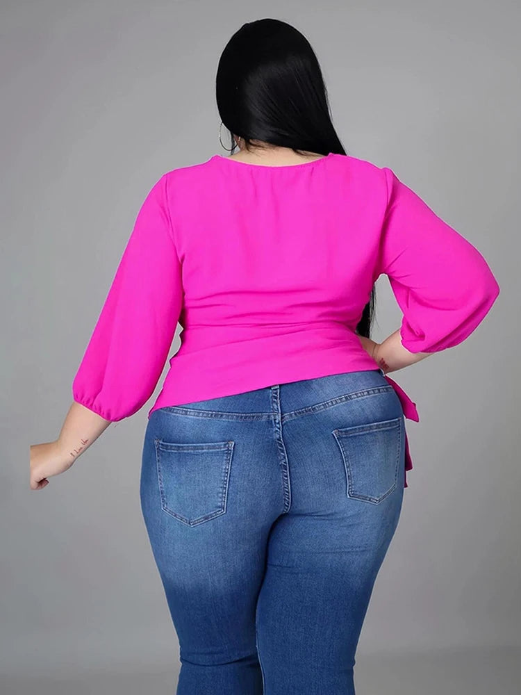 Ladies Tops Long Sleeve Female Clothing Large Size Fashion Woman Blouses 2022 Plus Size Blouses Wholesale Bulk Dropshipping