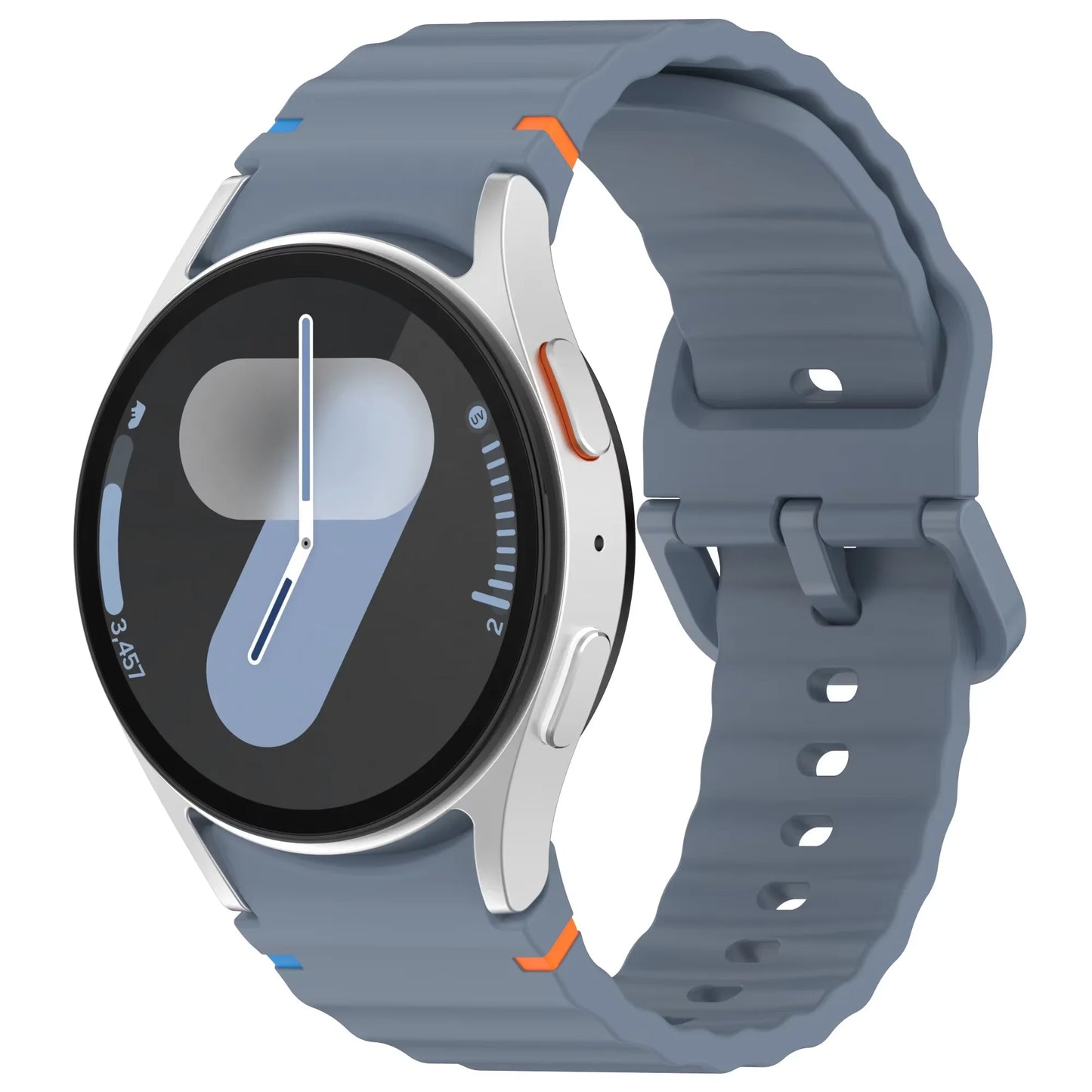 Silicone Strap for Samsung Galaxy Watch 7 6 5 4 44mm 40mm Original No Gaps Sports Band Accessories for 6/4 Classic 47mm 46mm43mm