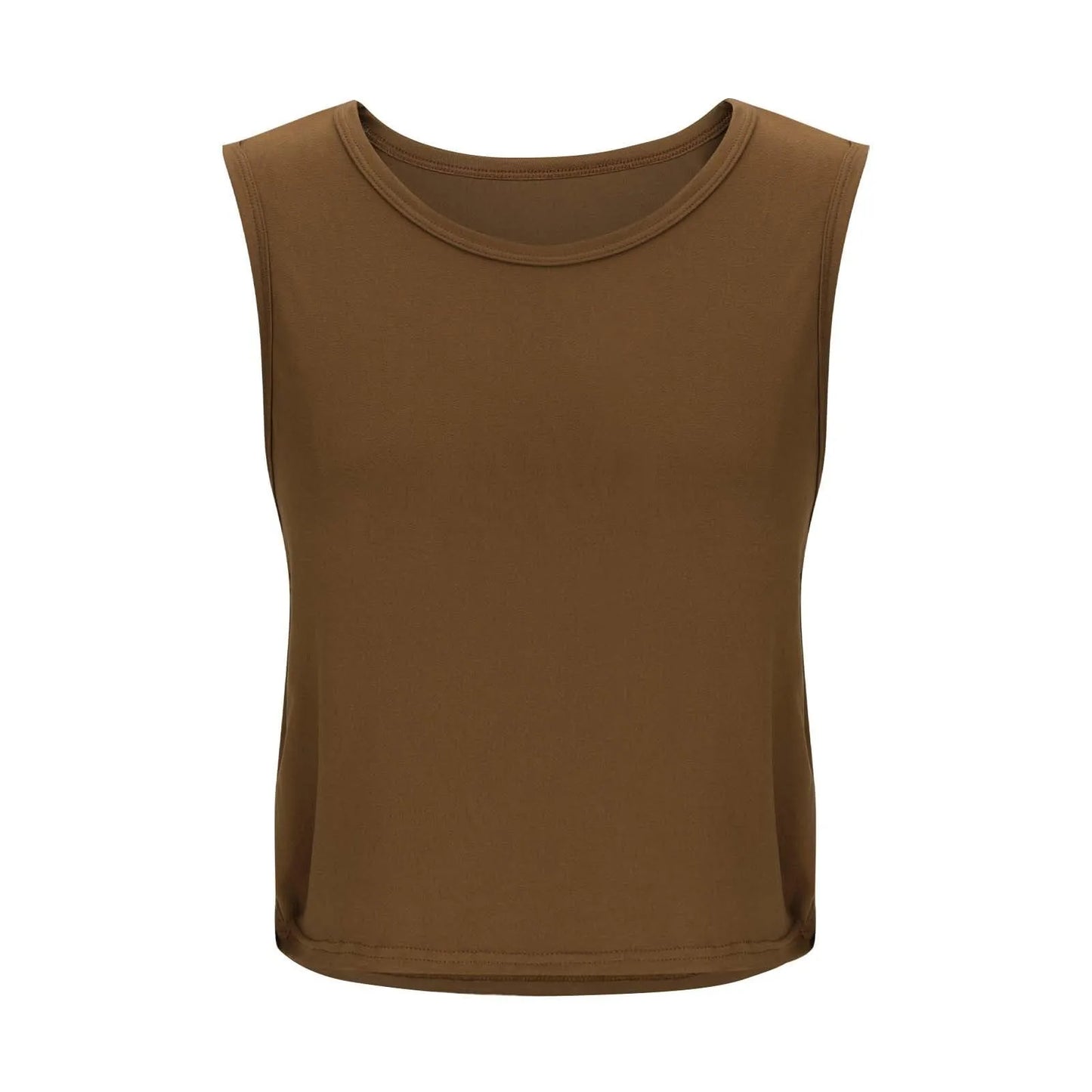 Women Sleeveless Yoga Top Breathable Gym Vest Tank Crop Top Running Tee
