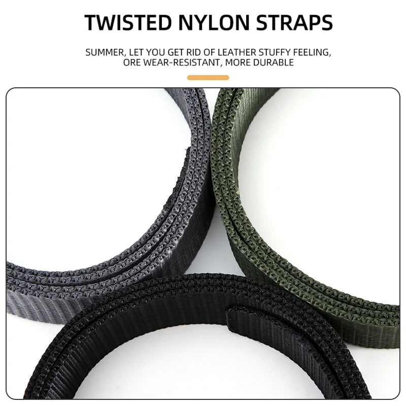 Plastics Tactical Belt Quick Release Outdoor Belt Soft Real Nylon Sports Accessories Men And Women Black Belt BAZAARHUBO