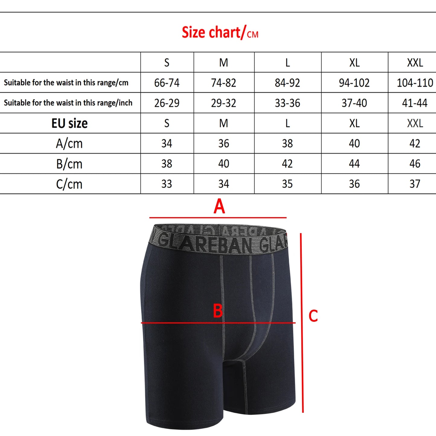 5pcs Set Mid-Long Cotton Brand Boxer Shorts for Men Underwear Breathable Male Underpants Briefs Boxershorts Slips Soft Panties