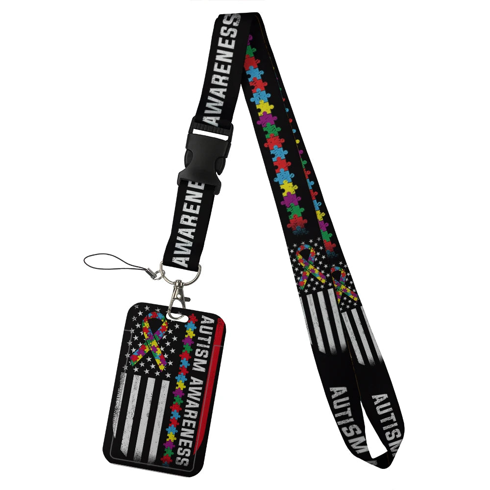 quotation card holder Lovely hanging rope  ID pass hang accessories holder lanyard Student  Bus passr protective Case