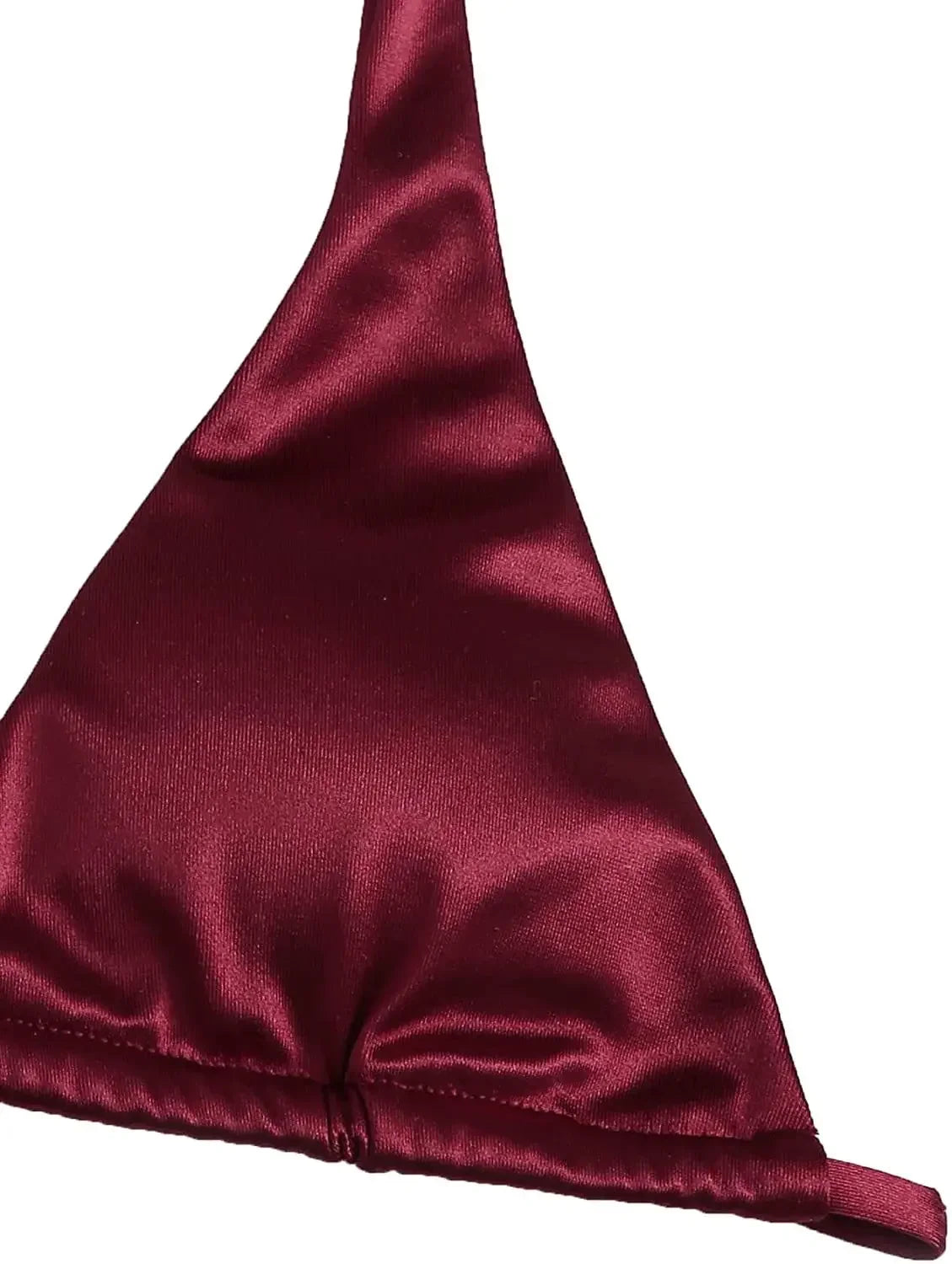 Sexy Halter Satin Brazilian Bikini Women Swimwear Female Swimsuit Two-pieces Bikini Set Bather Bathing Suit Swim Women Swimsuit