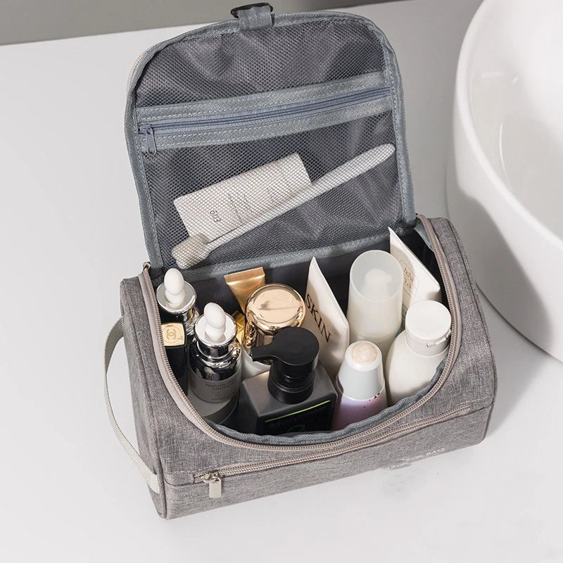 Portable Travel Toiletry Bag Large Capacity Folding Storage Bag Hook Multifunctional Storage Bag Sub