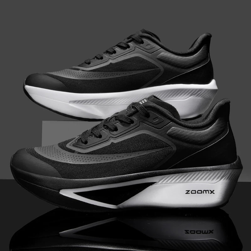 Brand Men's Carbon Plate Running Shoes Soft Cushion Shock Absorbing Sports Shoes Unisex Sneakers Light Anti-Slip Training Shoes