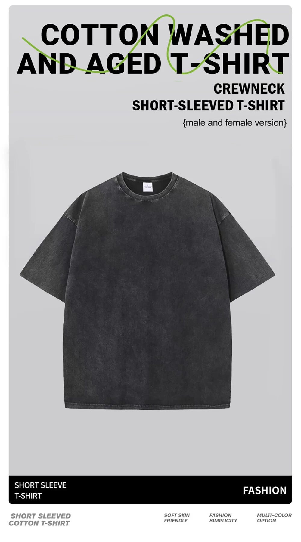 Seoul Beautiful Scenery Printed Washed T Shirt Female Summer Crewneck Clothes Trendy Cotton Short Sleeve Casual New T-Shirts