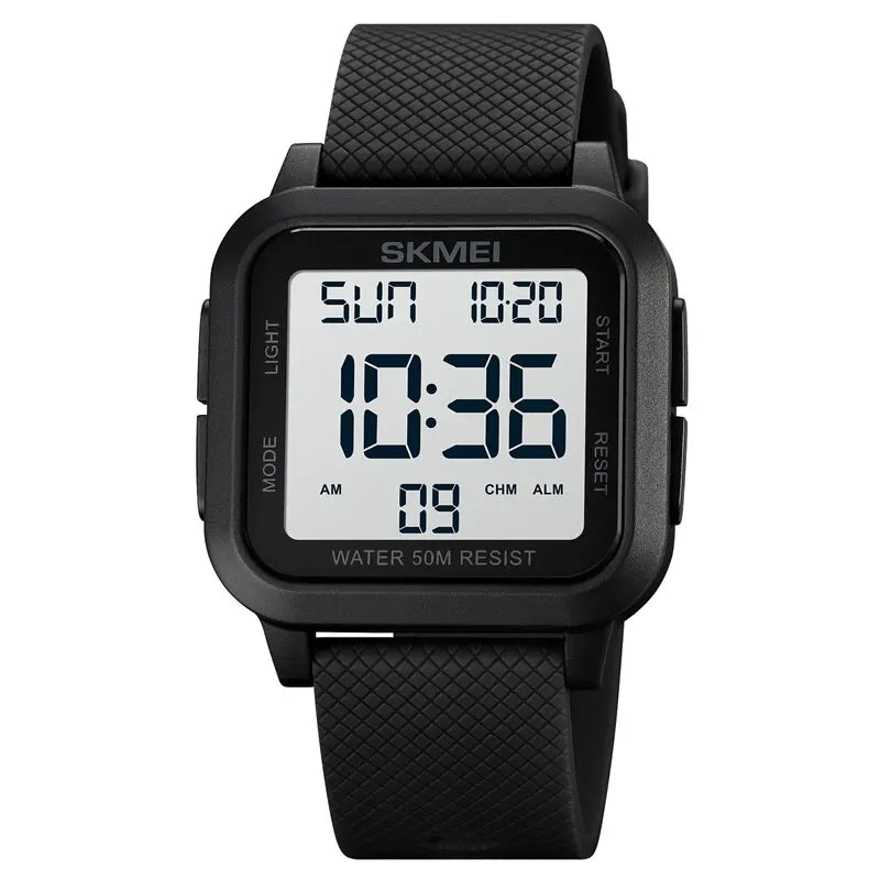 SKMEI Sport Watches Mens Alarm Countdown Clock Male 5Bar Waterproof Military Back Light Shockproof Calender Digital Wristwatch