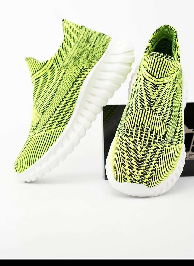 Men's Women Running Shoes Comfortable Slip on Sneakers Man Socks Shoes Lightweight Knit Breathable Casual Outdoors Sneakers