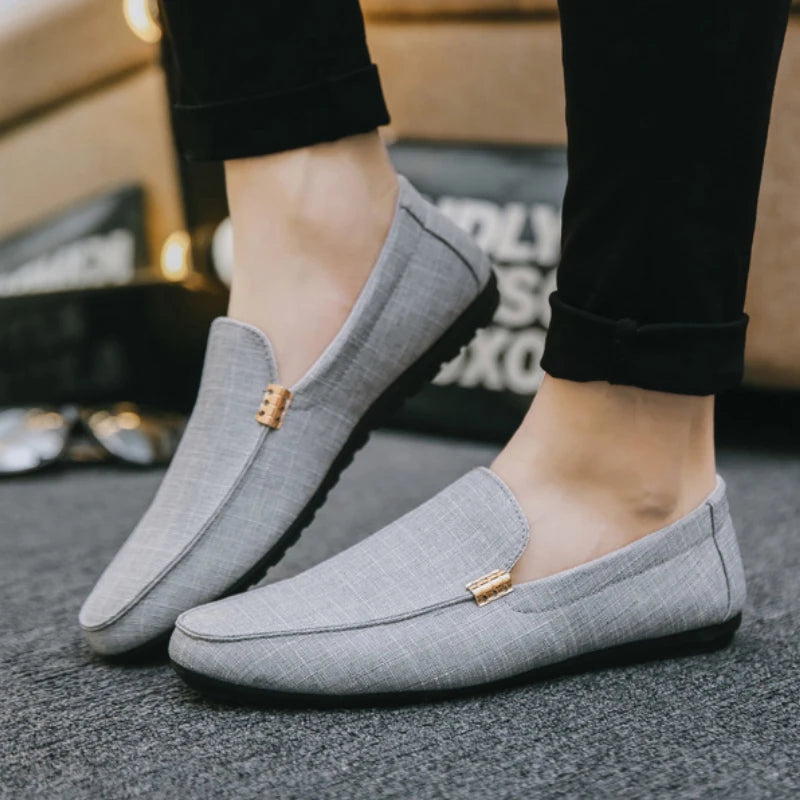 Men's Casual Shoes Soft Sole Loafers High Quality Slip on Sneakers Comfortable Men Driving Shoes Formal Party Flats Plus Size 46