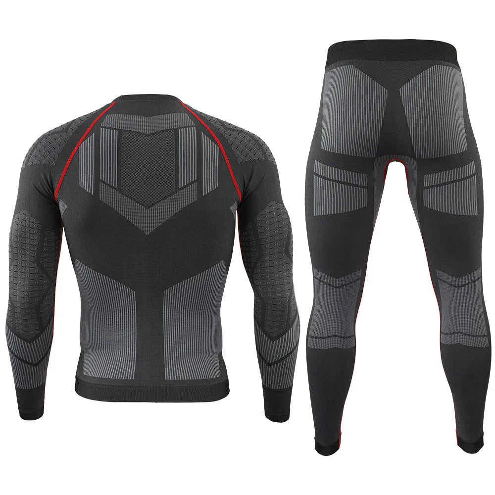 ESDY Fleece Thermal Underwear Men Autumn Winter Warm Long Johns Fitness Sports Compression Breathable Leggins Thermo Tracksuit