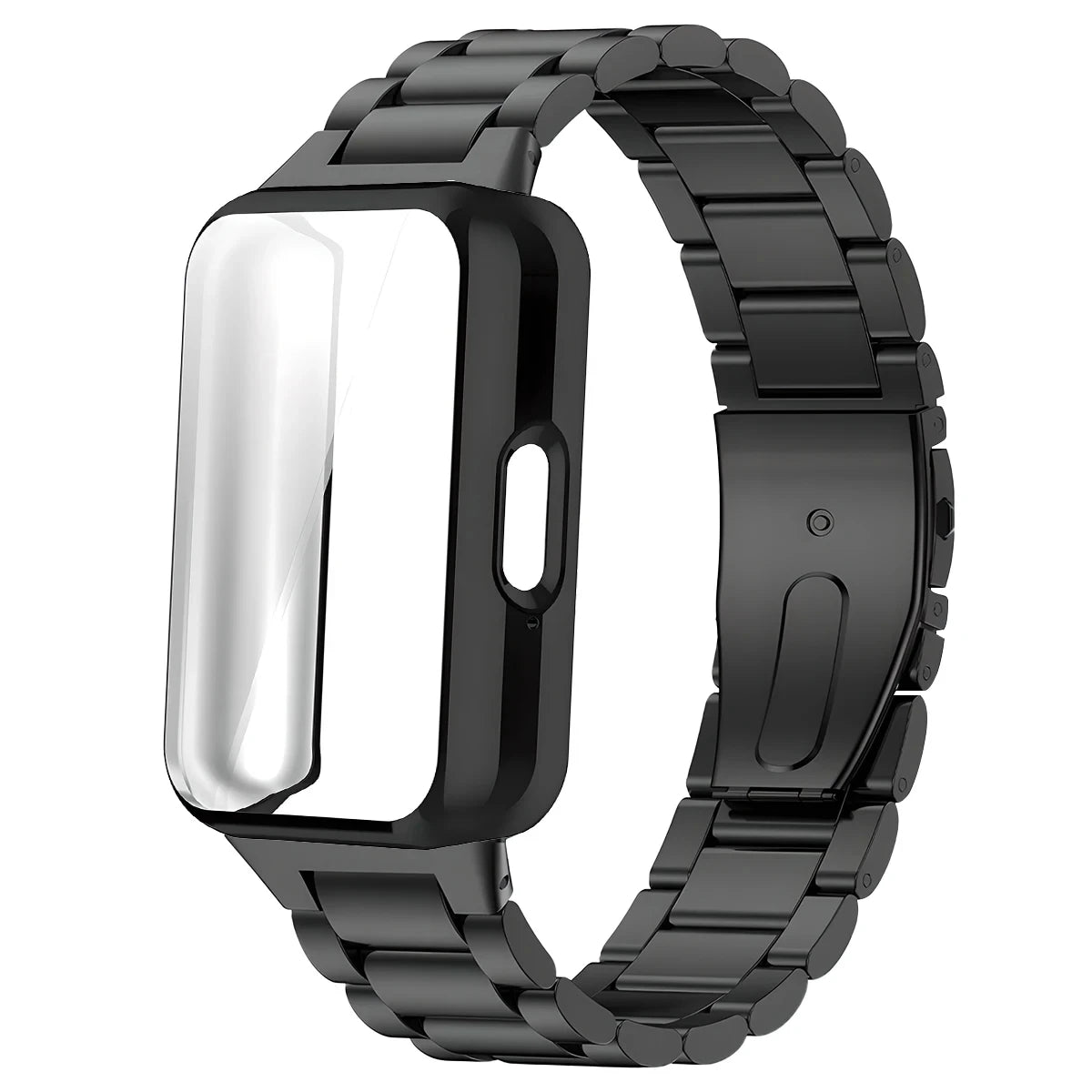 Case+Stainless Steel Strap For Samsung Galaxy Fit 3 Full Protective Screen Case For Samsung Galaxy Fit 3 Metal Band Accessories