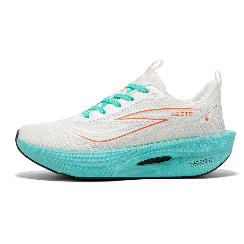 [Sports Shoes] Men's ultra light professional marathon running shoes, carbon plate cushioning, breathable low cut design, fluore