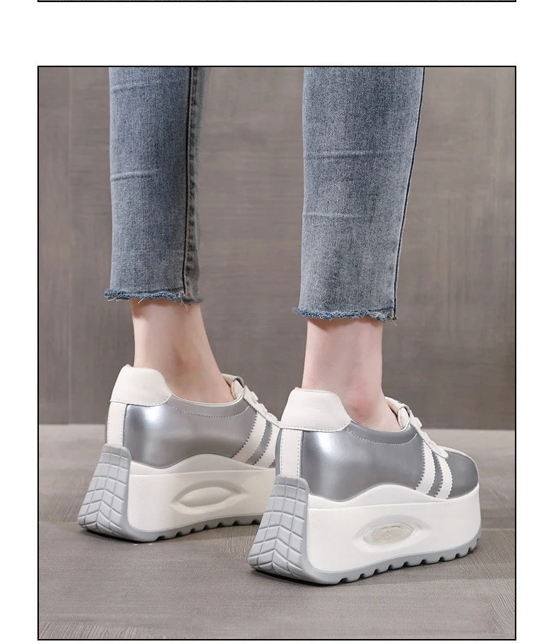 Best-selling High Quality New Shallow Mouth Increase Thick Sole Breathable Platform Casual Shoes